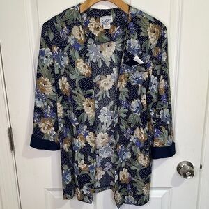 Vintage Good Times Floral Cardigan Size 10 petite